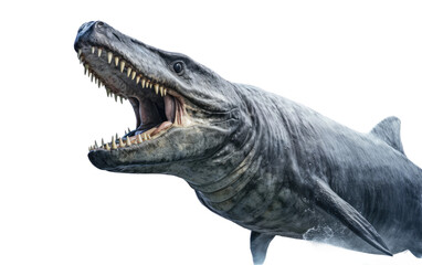 Basilosaurus Paleocene Ocean Behemoth Isolated on a Transparent Background PNG
