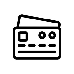 credit card line icon