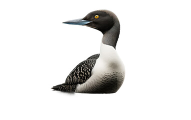 Common Loons Expert Divers and Vocalists Isolated on a Transparent Background PNG