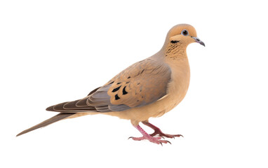 Mourning Doves Graceful Songbirds Isolated on a Transparent Background PNG
