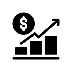 profit glyph icon