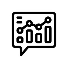 analytics line icon