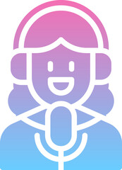Streamer Girl Icon