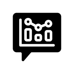 analytics glyph icon