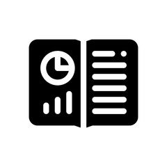 analytics glyph icon