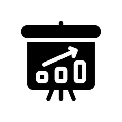 bar chart glyph icon
