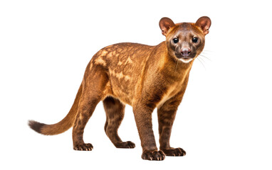 Fossa Cryptoprocta Ferox Isolated on a Transparent Background PNG