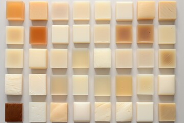 Top view of soap bars