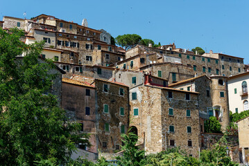Fototapeta premium Italien - Toskana - Campiglia Marittima - Altstadt