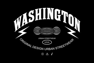 Obraz premium Urban Streetwear graphic design vector template print file