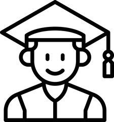 Graduation Man Icon