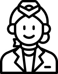 Flight Attendant Icon