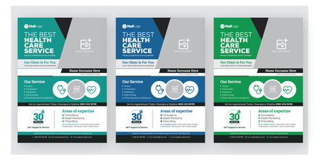 Vector Medical Healthcare Flyer Template