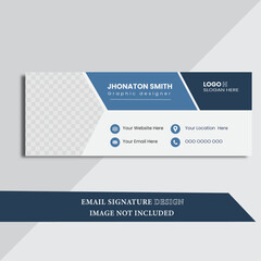Fototapeta premium corporate email signature design template. creative art. 