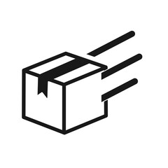fast delivery icon with simple design.express package icon