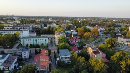 Miasto Piotrkow Trybunalski Widok z Drona - obrazy, fototapety, plakaty