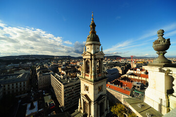 Naklejka premium Budapest, Hungary (photographed from St Stephen's Basilica)