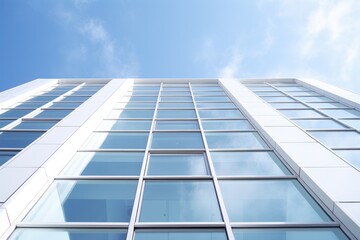 Fototapeta premium architectural detail of modern glass building. 