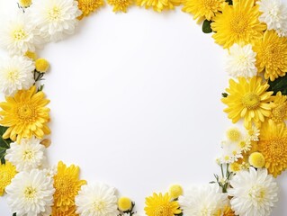 abstract floral background in yellow and white colors. natural, healthy plants. 