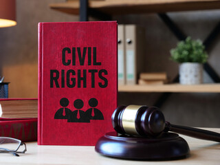 Civil Rights are shown using the text on the book