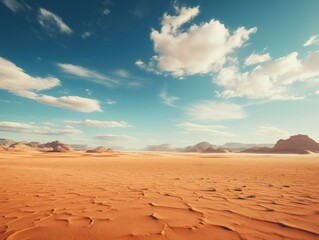 Fototapeta na wymiar Vast Empty Desert