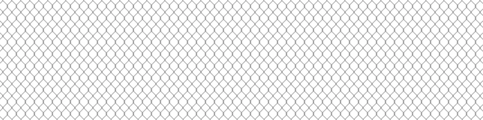 Foto op Canvas Steel wire fence background. Background of chain link fence © top dog