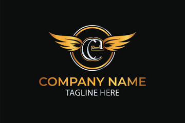 CC, CC lettermark, CC with wings logo, CC wordmark logo, CC monogram logo