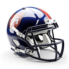 Fototapeta premium American football helmet isolated in white background