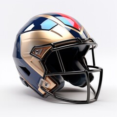Naklejka premium American football helmet isolated in white background
