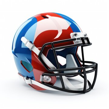  American football helmet isolated in white background