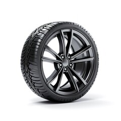 Obraz premium 3d Car tire isolated in white background