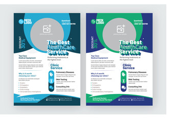 Vector Medical Healthcare Flyer Template