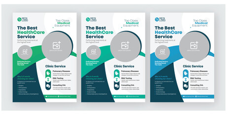Vector Medical Healthcare Flyer Template