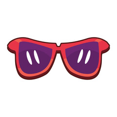 Sunglasses icon. Cartoon style vector illustration icon for web design element
