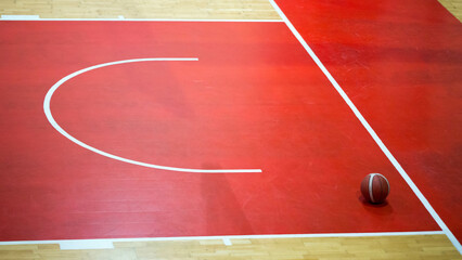 Dettaglio campo di basket - concetto di Sport