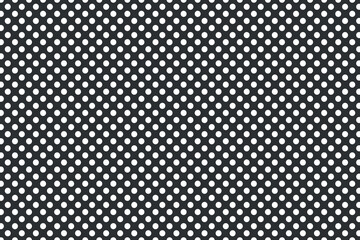 Vector circle black mesh pattern seamless background texture.