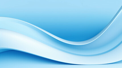 Fototapeta premium Light blue curves mixed with white look pleasing to the eye.