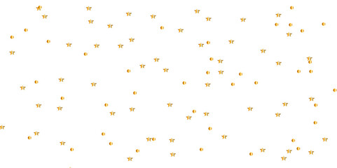 Abstract luxury golden confetti glitter and bokeh falling down on transparent background. Shiny glittering dust. Holyday, festive and celebration background.