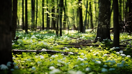 The Lush Green Forest. Generative Ai