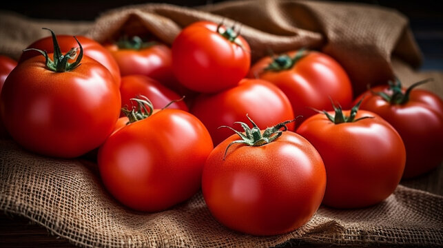 tomatoes on the vine HD 8K wallpaper Stock Photographic Image 