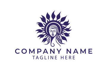 Sun logo design, Sun with sun logo