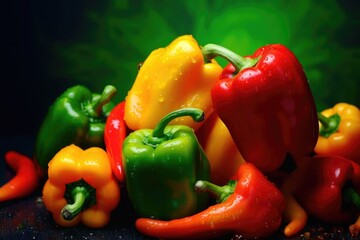 Peppers on Table