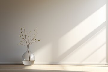 Plant in Vase on Wooden Floor