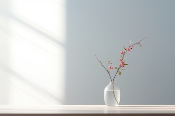 Flowers in Vase on Table