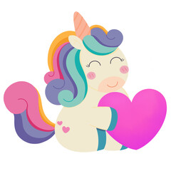 Unicorn with heart