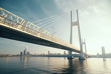 Fototapeta premium City Bridge Over Water