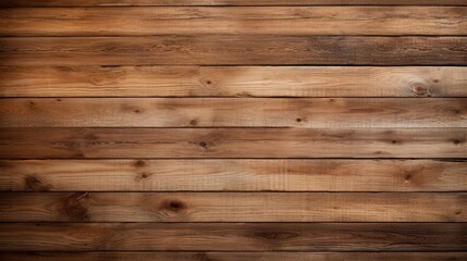 Fototapeta na wymiar A wooden plank wall with a natural grain pattern and warm hues.