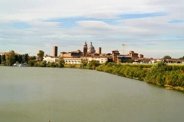 View over the city of Mantua, Lombardy, Italy