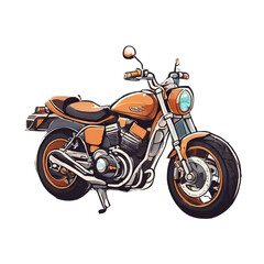 Motorcycle Cartoon PNG Format with transparent background