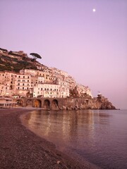 View of Amalfi in Italian Campania